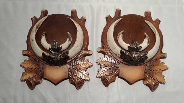 Клыки кабана на резном медальоне смотреть онлайн