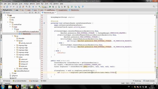List all songs from storage in Android Studio смотреть онлайн
