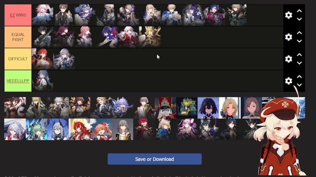 Klee Vs Honkai Star Rail Tier List смотреть онлайн