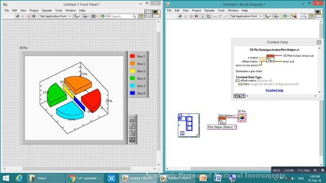 3D Plot Pie Chart Using LabVIEW part 3 смотреть онлайн