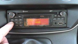 Как разблокировать магнитолу в Renault Kangoo II?