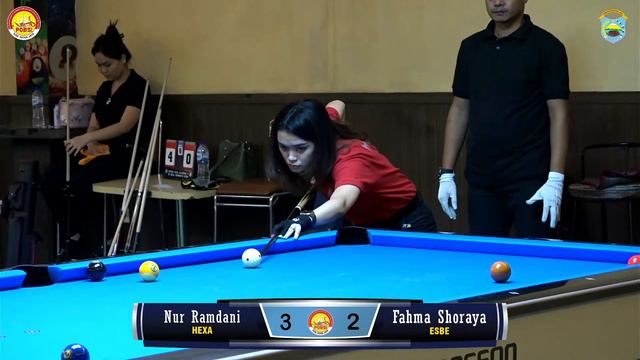 Nur Ramdani Vs Fahma Shoraya I Top 32 I 10-Ball Women's Intan Jaya CARTENZ V 2022 ( DAY 3 )
