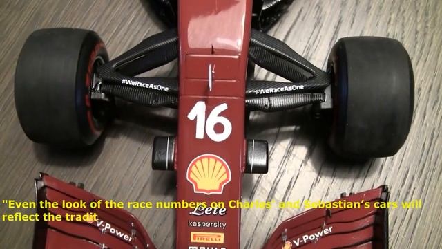 Ferrari SF1000 2020 1000th GP at Tuscany Charles Leclerc by LookSmart Models scale 1/18 смотреть онлайн