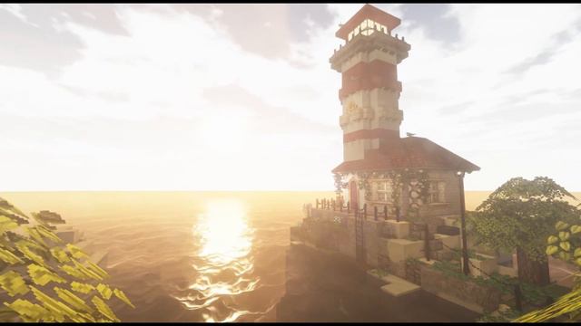 Minecraft ASMR Cosy Lighthouse (Rain + Snow + Ocean + Season + Visuals) смотреть онлайн