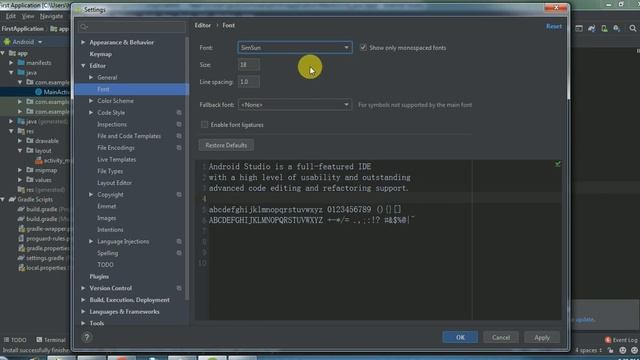 how to increase font size in android studio || how to change text size of android studio смотреть онлайн