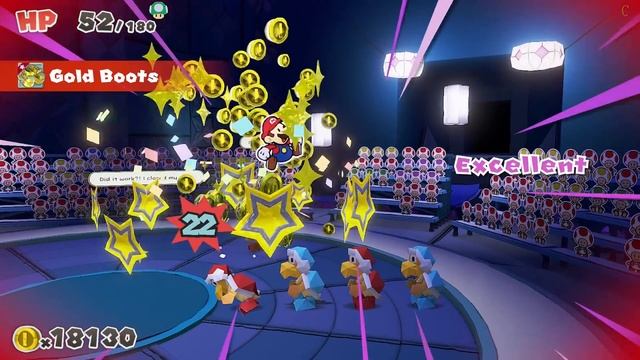 Paper Mario The Origami King All Power-ups / All Items / All Weapons + Super Star