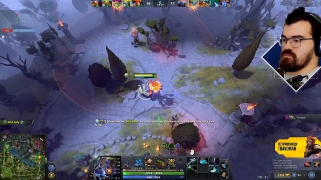 МИД ТИНИ ЧЕРЕЗ УРОН ПРОТИВ АРК ВАРДЕНА? Tiny Dota 2 смотреть онлайн