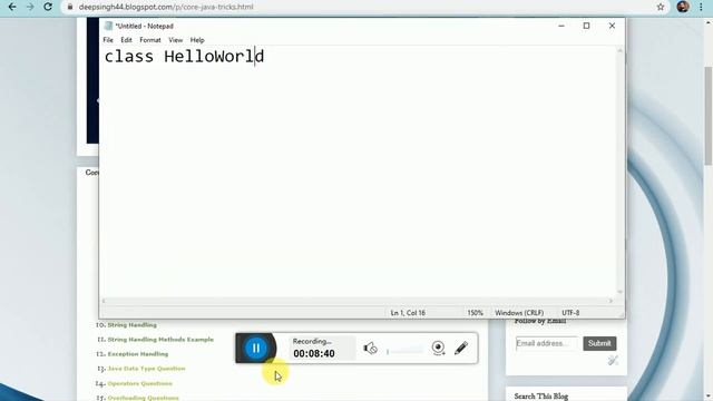 How to set path in java and run hello world program смотреть онлайн