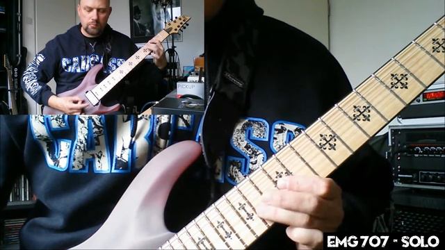 EMG 707 vs 57-7 vs 81-7 Pickup Comparison (full mix) смотреть онлайн