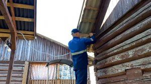 Освещение автомобильного навеса. Крепление и подключение прожектора, выключателя и розетки.