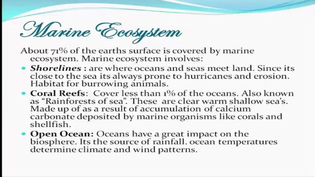 The Ecosystem | Aquatic Ecosystem | Introduction | Types [Fresh Water & Marine Water] | Part 2 смотреть онлайн