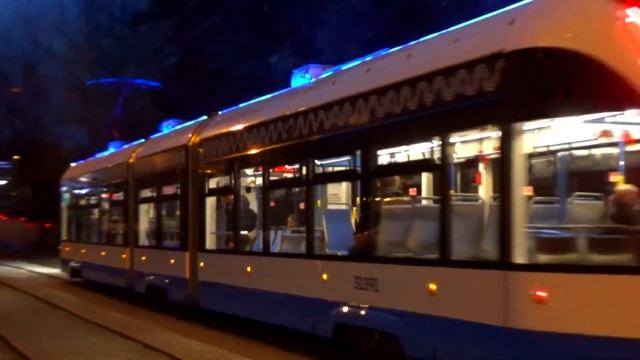 Трамвай 71-931М "Витязь-Москва-2" №31391 с маршрутом №28 "Метро Сокол - Проспект Маршала Жукова" смотреть онлайн