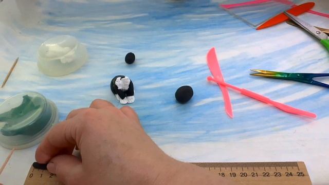 Как слепить и разрисовать КОШЕЧКУ из лёгкого пластилина смотреть онлайн