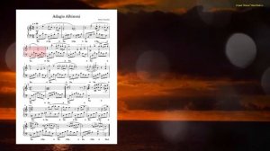 Adagio Albinoni – Remo Giazzotto (Ноты и Видеоурок для фортепиано) (piano cover)