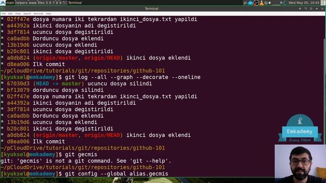 15 - GIt ve Github - Alias (Takma Ad) смотреть онлайн