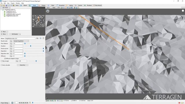 Terragen for VFX: Part 7 - Heightfield Erode Operator смотреть онлайн