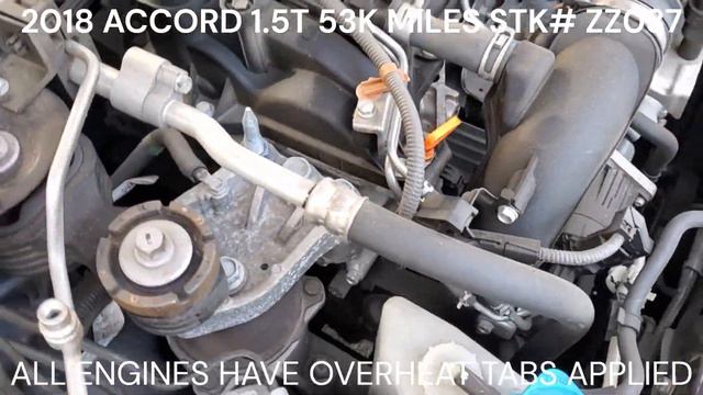 2018 ACCORD 1.5T 53K MILES STK# ZZ037 смотреть онлайн