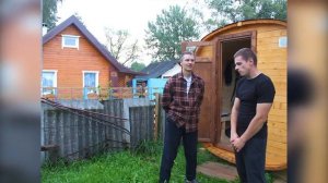 Баня-бочка отзыв владельца. Баня-бочка 3 метра. Компания IMWOOD.by.