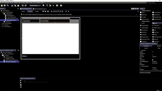 JAVA NETBEANS CREATE TELEGRAM BOT MODUL | SEND MESSAGE смотреть онлайн