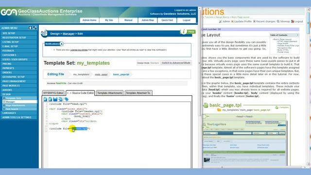Basic Page Template Tutorial To The Admin Tool смотреть онлайн