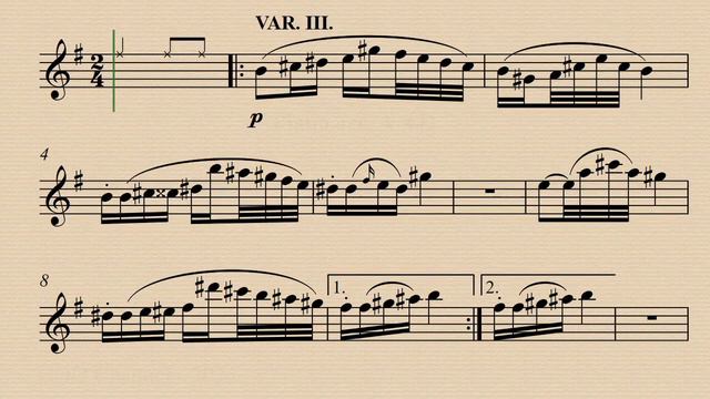 5. Variation III - Introduction & Variations Op.160, D.802 - Franz Schubert - Demo & Backing track. смотреть онлайн