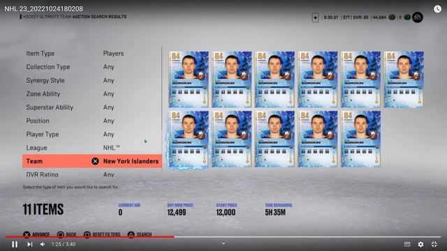 NHL 23 лучший вратарь на старте. смотреть онлайн