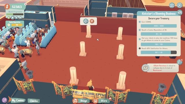 NEW - CASINO TYCOON BUILDER in 1960s United States | Blooming Business Casino Updated Demo Gameplay смотреть онлайн