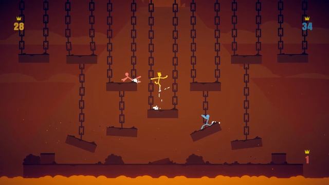 Играем с друзьями в Stick Fight смотреть онлайн