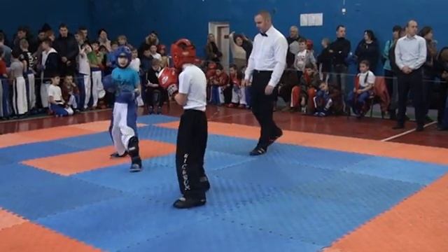 Перваков Никита 1.2 ЛАЙТ 14.02.16 Чемпионат и Первенство г.Севастополь по кикбоксингу WAKO смотреть онлайн