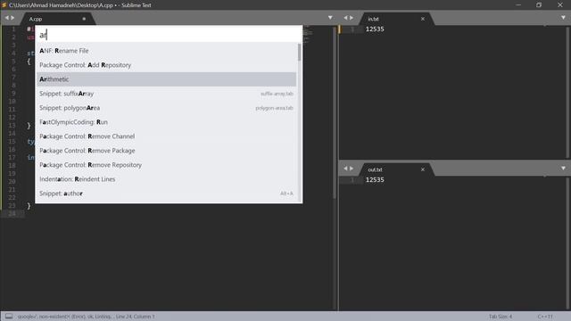 How to set up sublime text for competitive programing смотреть онлайн