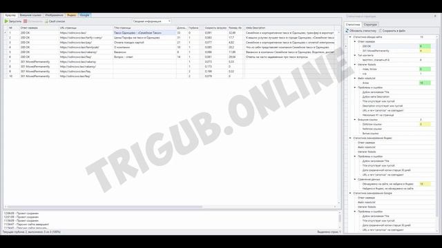 Аудит сайта по заказу такси. Анализ сайта на ошибки. Пример аудита сайта. смотреть онлайн