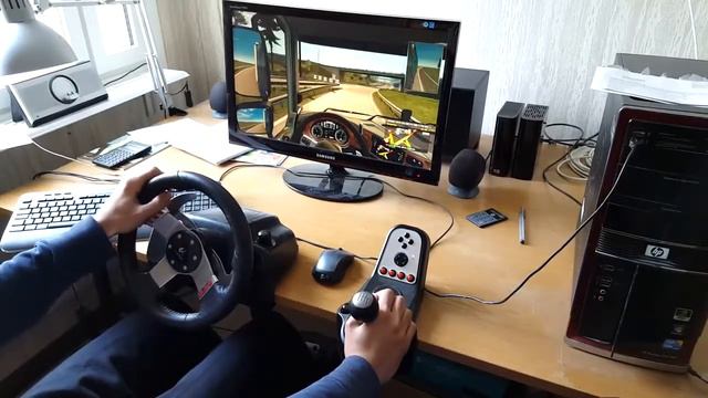 Euro Truck Simulator 2 Scandinavia DLC - Logitech G27 смотреть онлайн