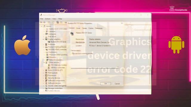 Graphics device driver error code 22 | How to fix error code 22 смотреть онлайн