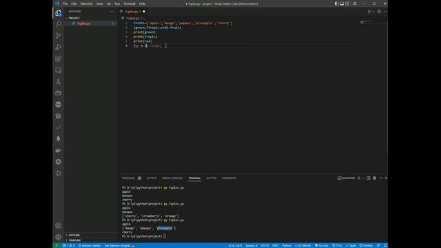 ? Python tutorial for beginners - Tuple(pt.2) смотреть онлайн