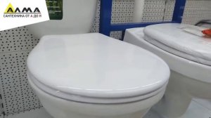 Распаковка Унитаз напольный в комплекте SANTERI Виктория  (сиденье пластик)