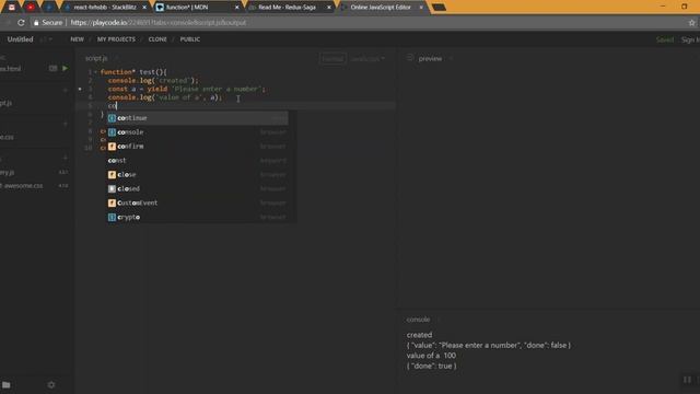 27) Intro to Redux Saga and Generator funcitons - Learn React js in Tamil смотреть онлайн