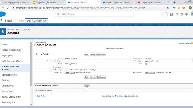 42 Update a record using Quick Action in Salesforce Lightning Experience | Salesforce Training Vide смотреть онлайн