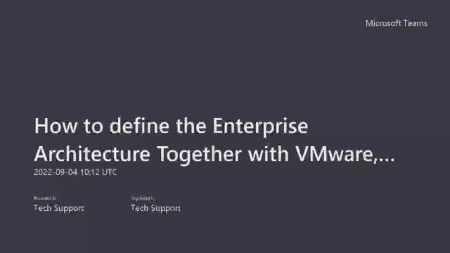 How to define the Enterprise Architecture Together with VMware, HPE, and AMD of the next decade? смотреть онлайн