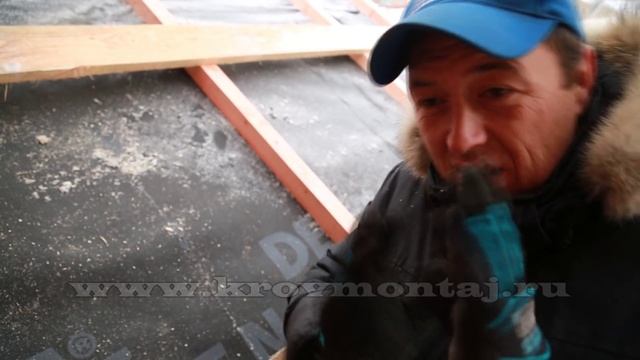 Монтаж керамической черепицы BRAAS. Часть 3. Утепление крыши. Монтаж контробрешетки. смотреть онлайн