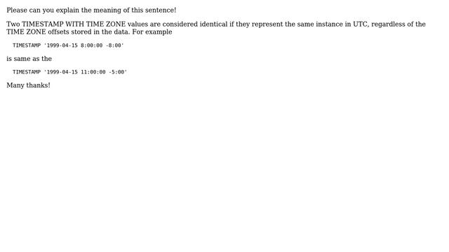 Databases: Timestamp with time zone смотреть онлайн