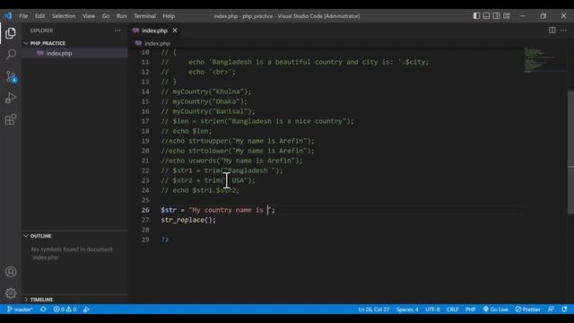 16. String - Part 2 | PHP Bangla Tutorial | Basic to Advanced | PHP 8.2 смотреть онлайн