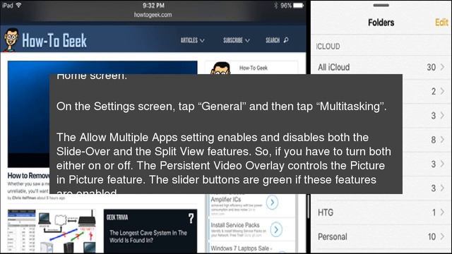 How to Disable Slide-Over, Split View, and Picture in Picture on an iPad смотреть онлайн