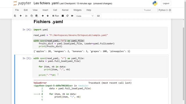 LIRE ET ÉCRIRE UN FICHIER .YML EN PYTHON смотреть онлайн