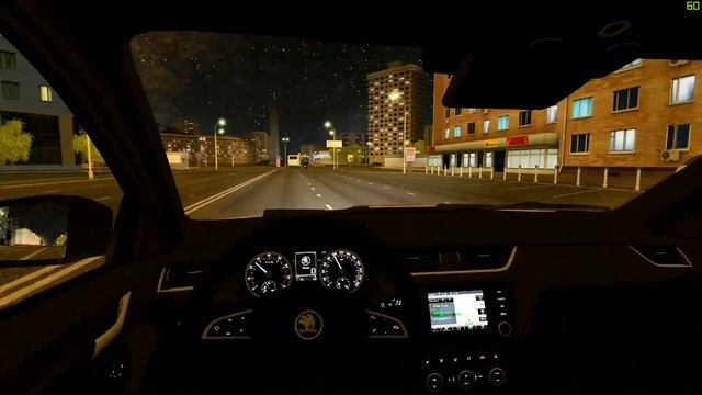 City Car Driving - Skoda Octavia RS 2019 | Night Drive | Logitech G27