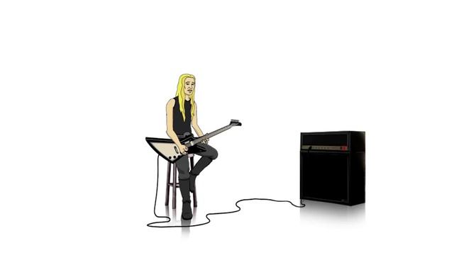 Skwisgaar Skwigelf of Dethklok and the Epiphone Thunderhorse Explorer смотреть онлайн