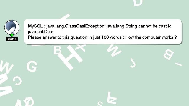 MySQL : java.lang.ClassCastException: java.lang.String cannot be cast to java.util.Date смотреть онлайн