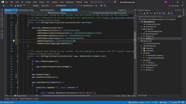 3.4 Configure IdentityServer4 with Clients, Resources, Scopes and TestUsers смотреть онлайн