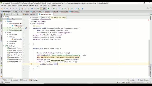 Webview with progressbar in Android Studio. Android in Hindi, Urdu, English 2022. смотреть онлайн