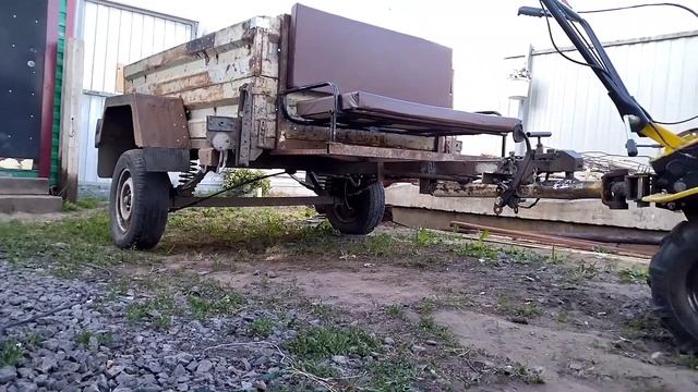 прицеп к мотоблоку своими руками,#мотоблок с тормозами, смотреть онлайн