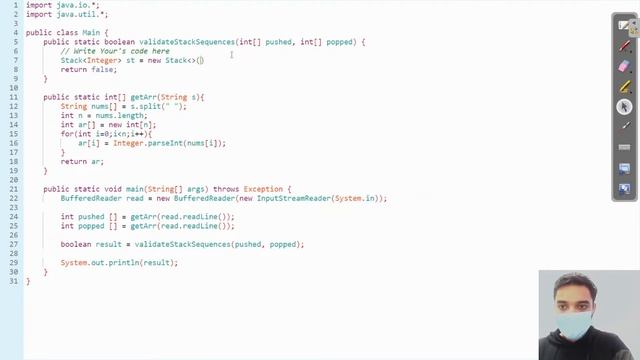 Validate Stack Sequences Medium Module Stack And Queue In English Java Video 12 смотреть онлайн